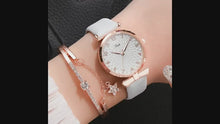 Load and play video in Gallery viewer, Bracelet &amp; Leather Watches For Women
