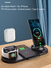 Load image into Gallery viewer, Wireless Charging Stand Mobile Phone Docking Station 10W Suitable for iPhone Airpods Watch mobile phone charger
