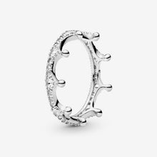 Load image into Gallery viewer, Sterling Silver Princess Tiara Rings for Women 100% 925
