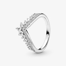 Load image into Gallery viewer, Sterling Silver Princess Tiara Rings for Women 100% 925
